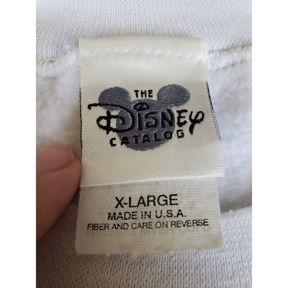 Vintage 2000 Walt Disney World Catalog USA Made Unisex Sz XL White Sweatshirt - Picture 3 of 8